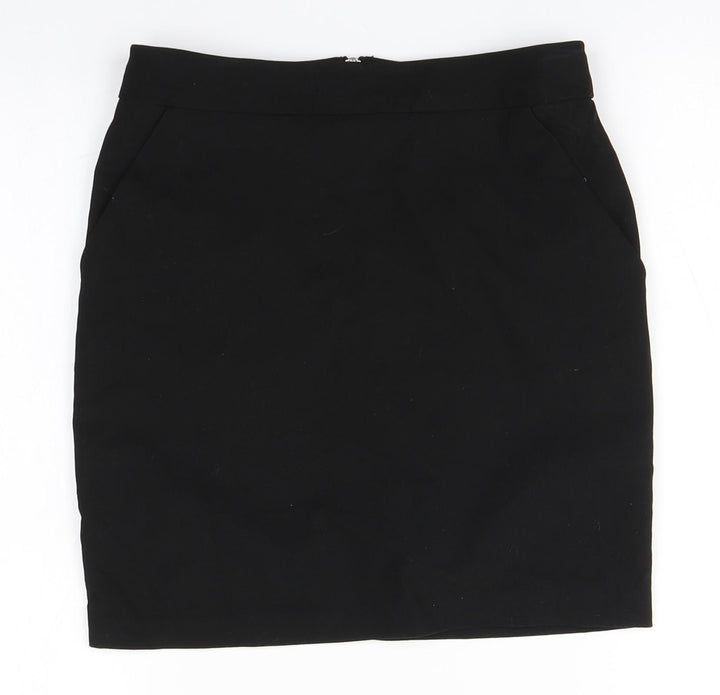 New Look Girls Black  Polyester Straight & Pencil Skirt Size 12 Years  Regular
