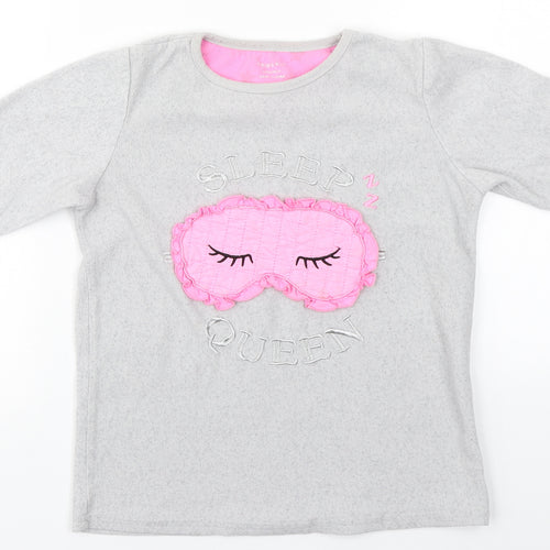 Primark Girls Grey   Top Pyjama Top Size 10-11 Years   - Sleep Queen