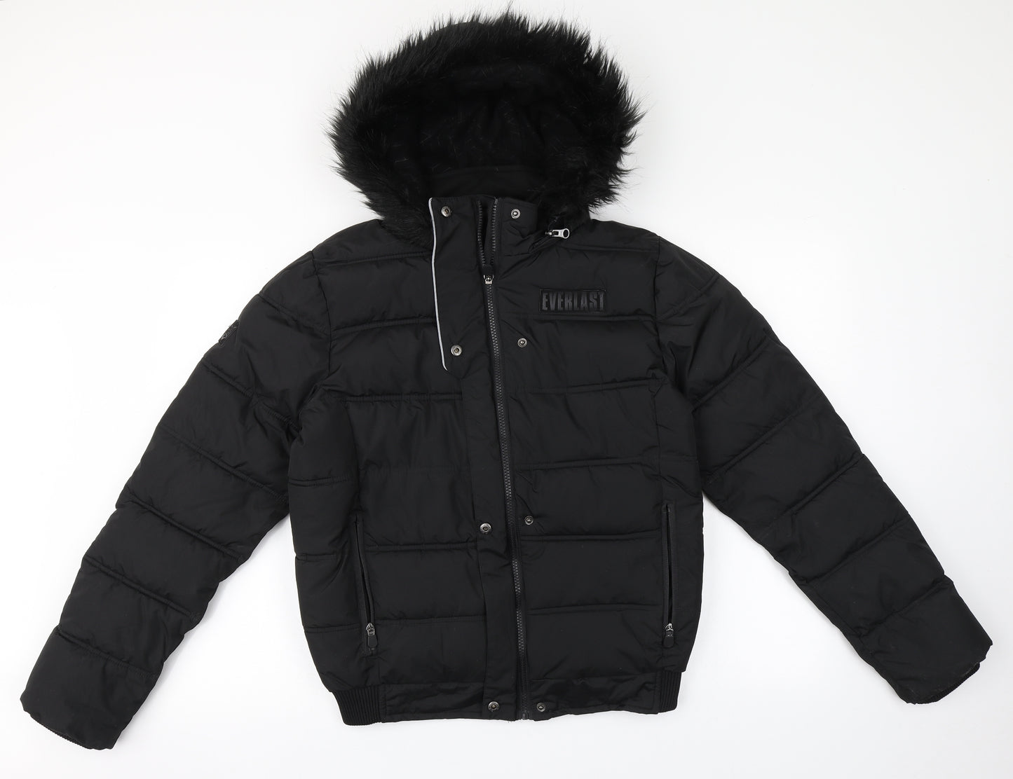 Everlast Womens Black   Puffer Jacket Coat Size 12