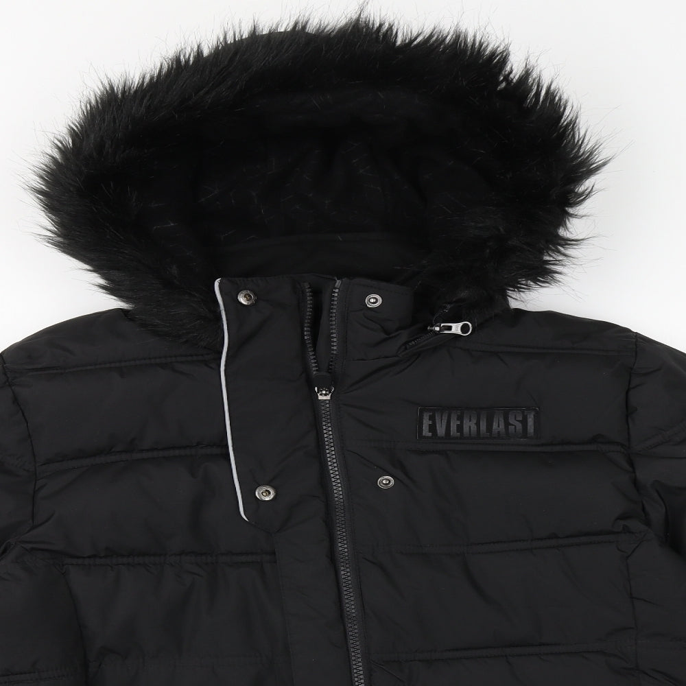 Everlast Womens Black   Puffer Jacket Coat Size 12