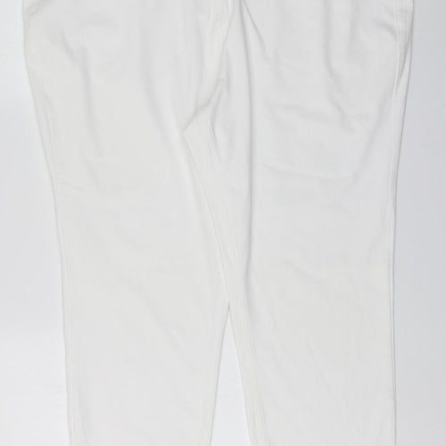 NEXT Womens White  Cotton Jegging Jeans Size 22 L26 in Regular