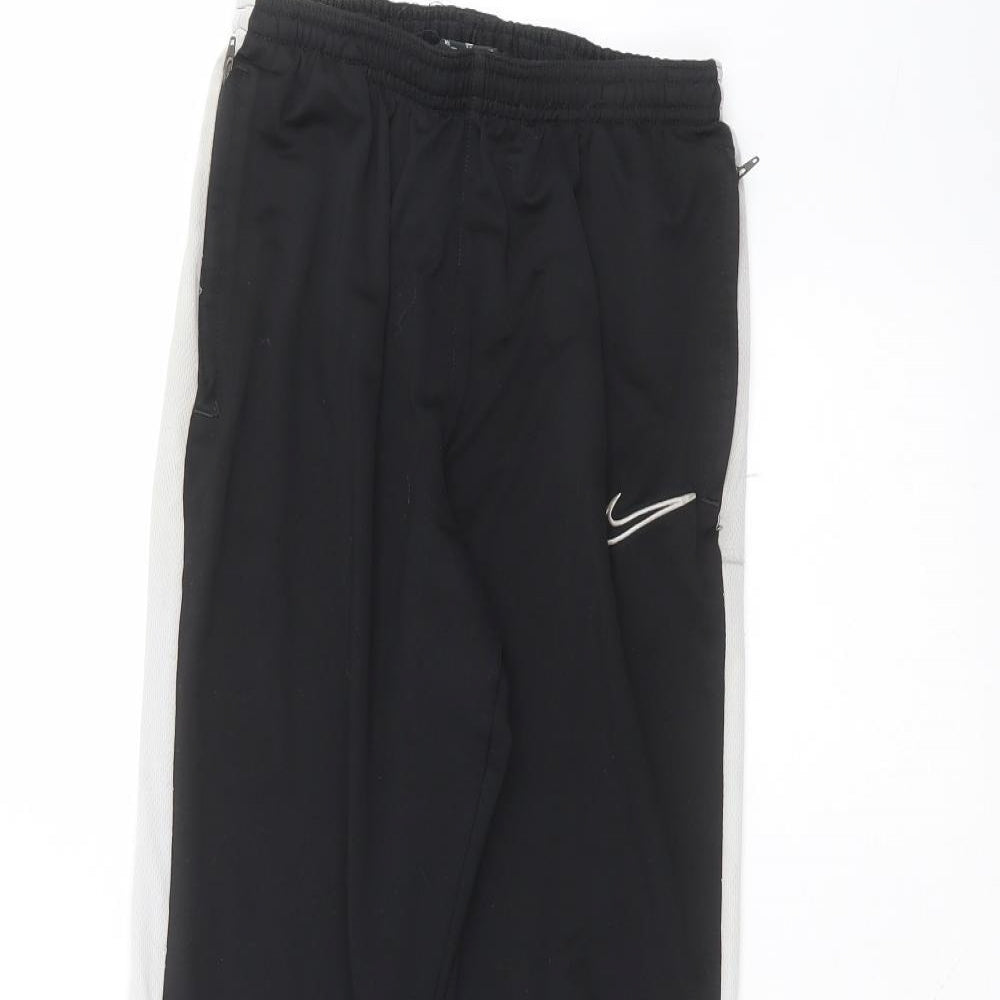 Nike Boys Black  Polyester Sweatpants Trousers Size XL  Regular