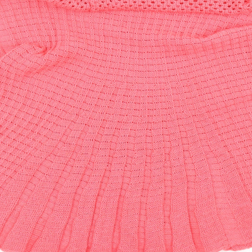 elite Womens Pink Roll Neck  Cotton Pullover Jumper Size L