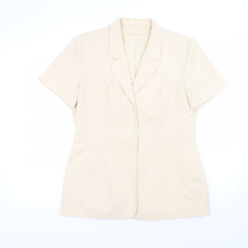 Dorothy Perkins Womens Beige   Jacket  Size 14