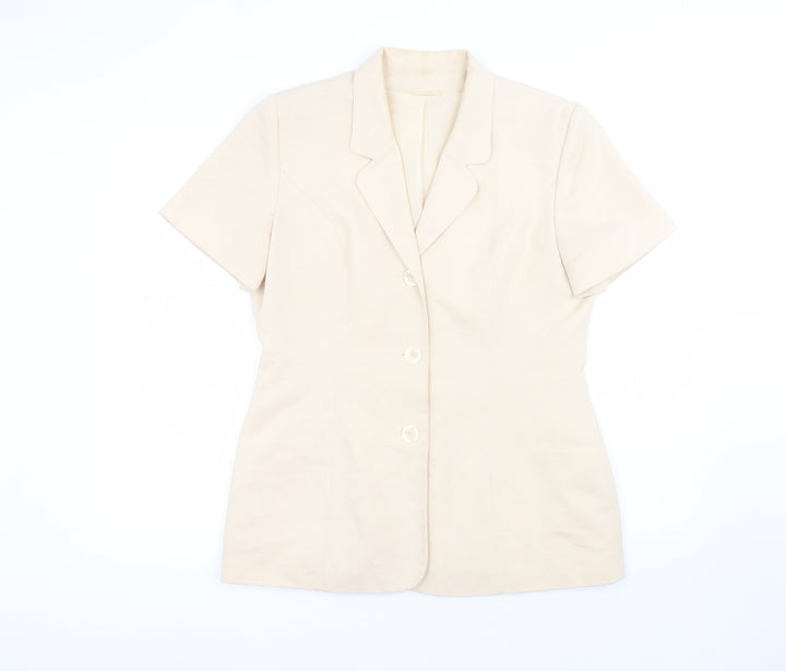Dorothy Perkins Womens Beige   Jacket  Size 14