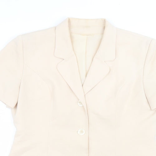 Dorothy Perkins Womens Beige   Jacket  Size 14