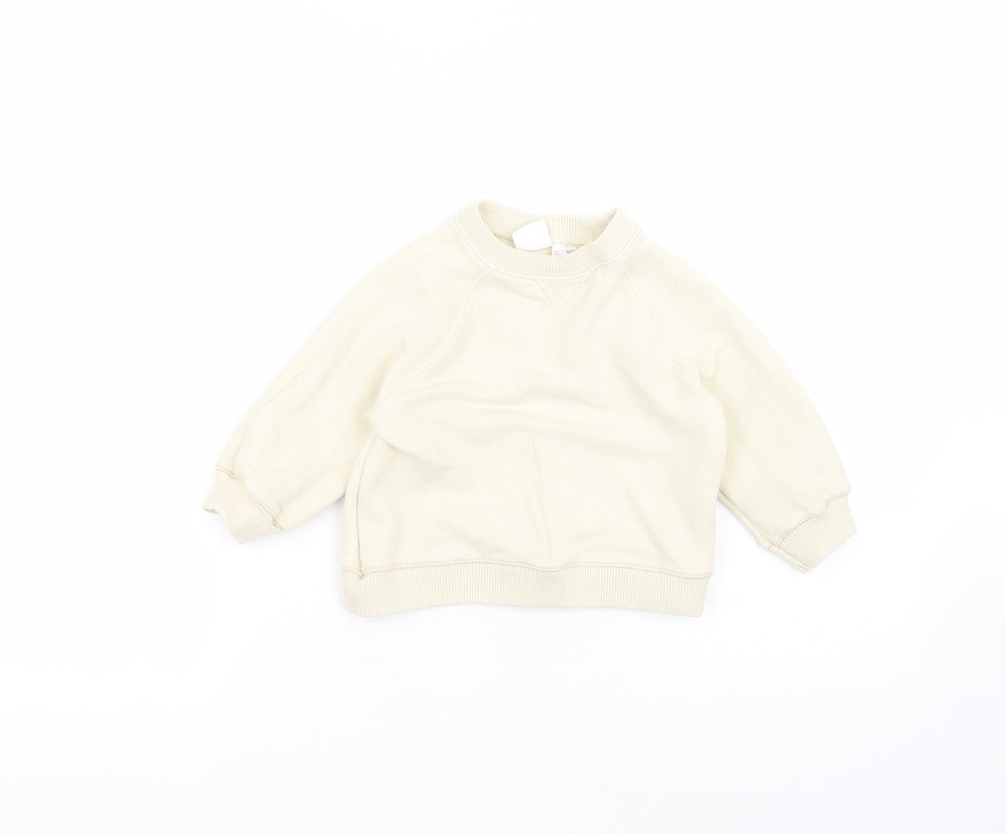 Zara Baby Beige  Cotton Pullover Jumper Size 12-18 Months