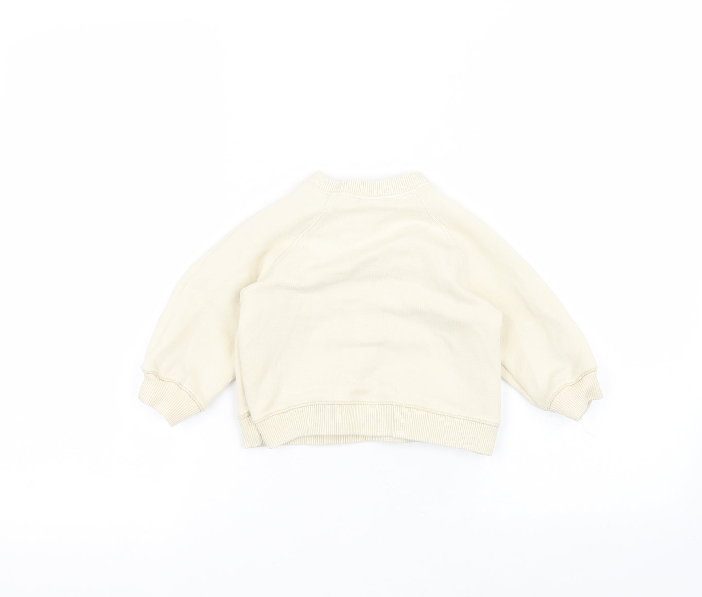 Zara Baby Beige  Cotton Pullover Jumper Size 12-18 Months