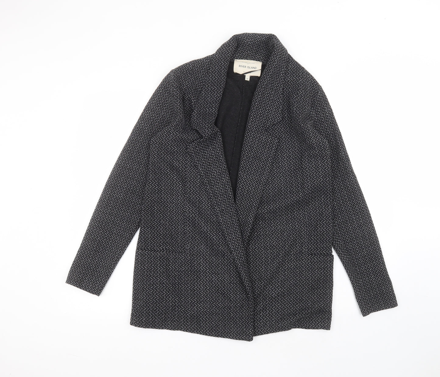 River Island Womens Black Polka Dot  Jacket  Size 10