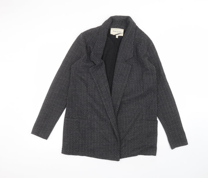 River Island Womens Black Polka Dot  Jacket  Size 10