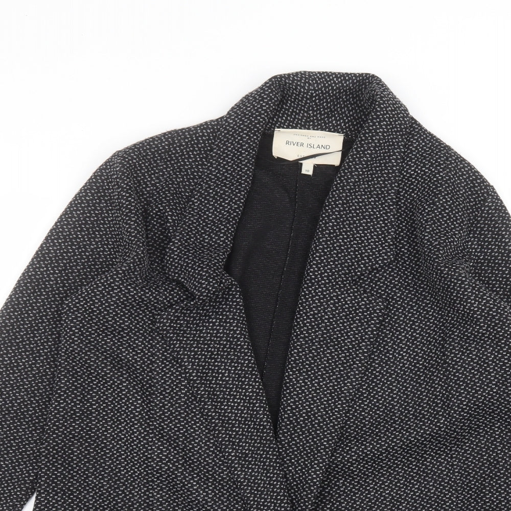 River Island Womens Black Polka Dot  Jacket  Size 10