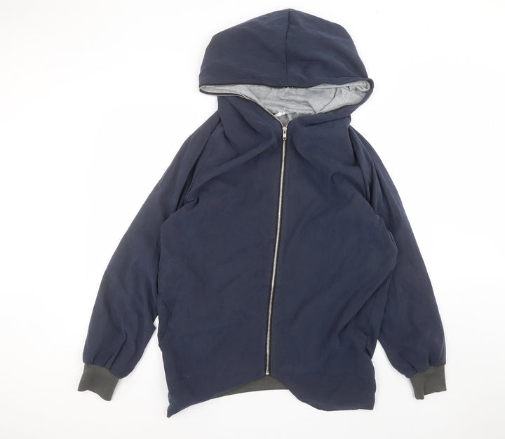 tessara Mens Blue   Parka Coat Size M