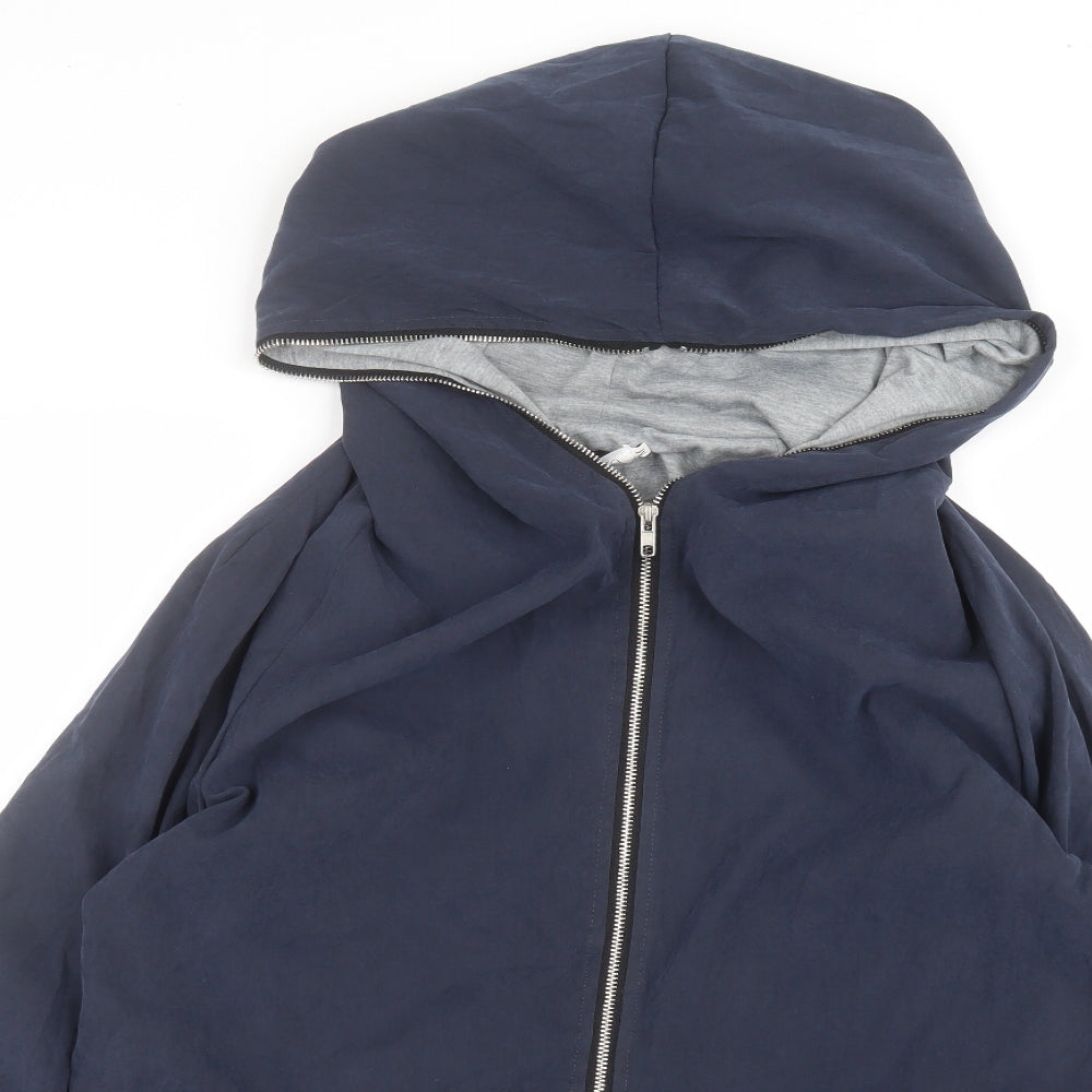 tessara Mens Blue   Parka Coat Size M