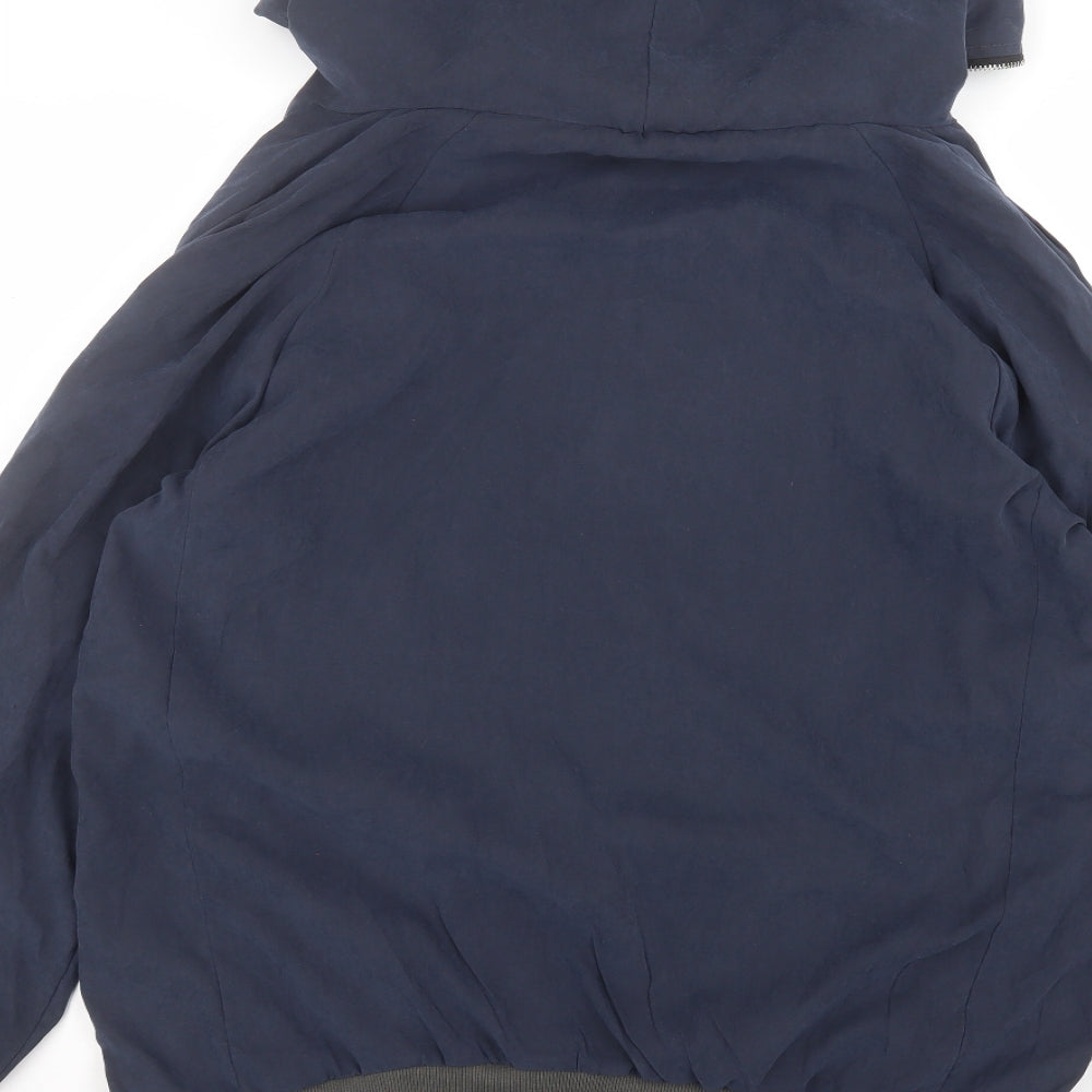 tessara Mens Blue   Parka Coat Size M