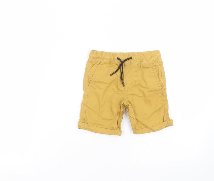 Primark Baby Yellow  Cotton Cropped Trousers Size 18-24 Months