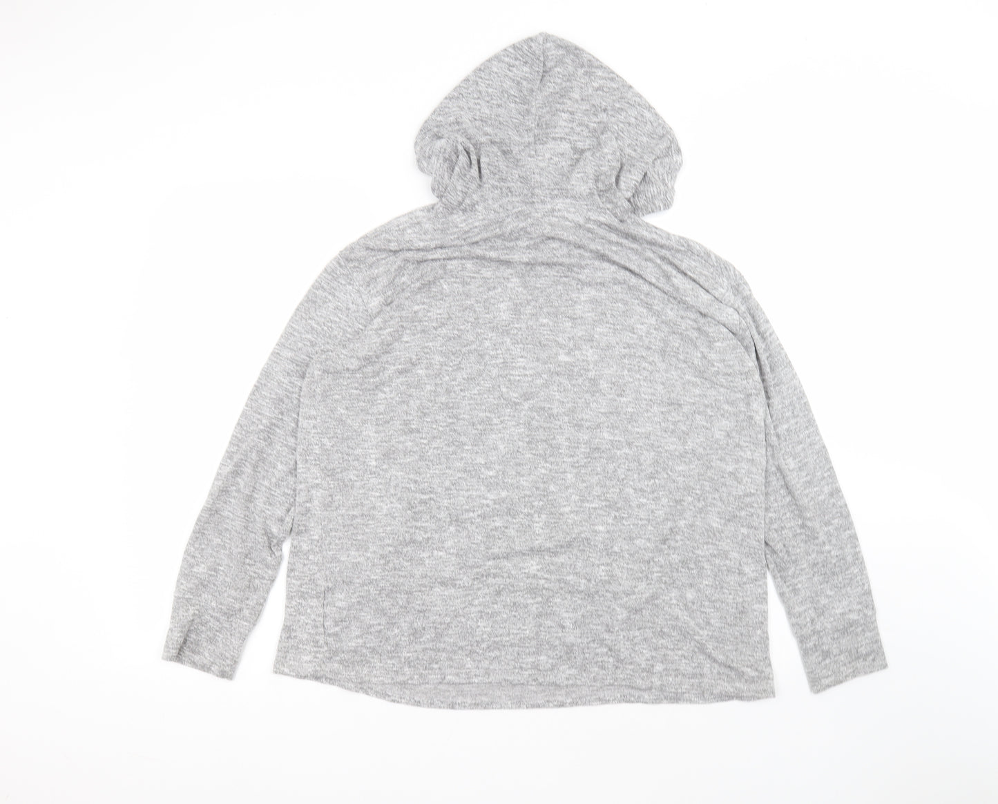 Matalan Womens Grey  Viscose Pullover Hoodie Size L