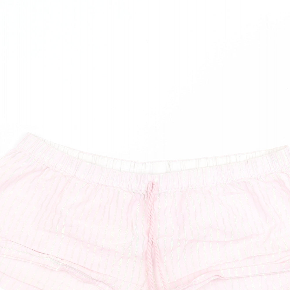Primark Womens Pink  Cotton Sweat Shorts Size M  Regular