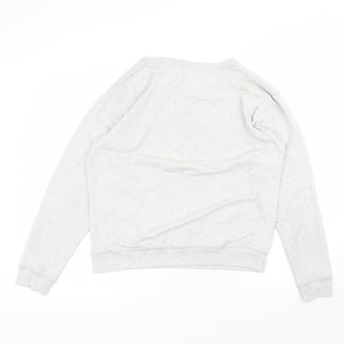 New Look Womens Grey Round Neck  Polyester Pullover Jumper Size 12