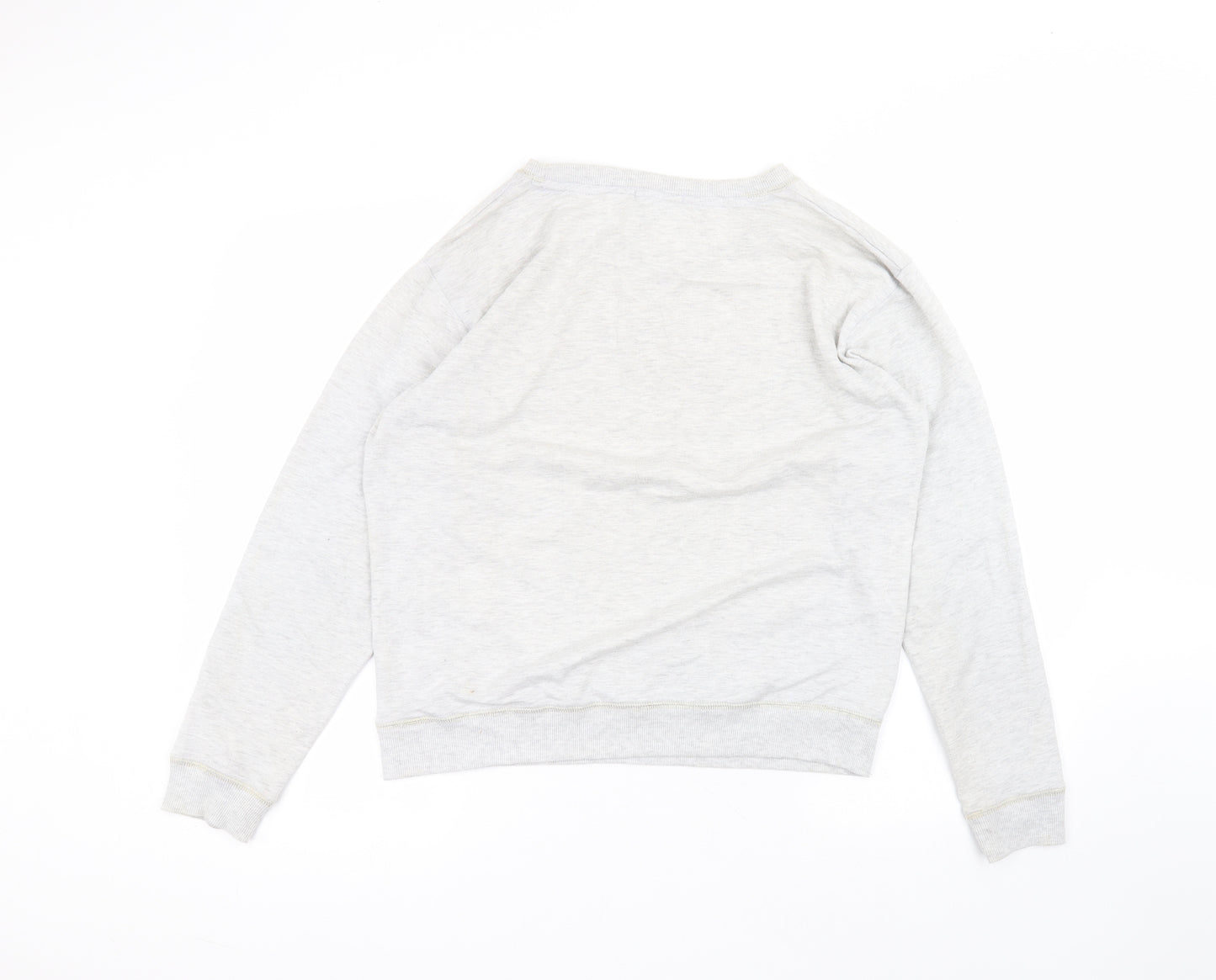 New Look Womens Grey Round Neck  Polyester Pullover Jumper Size 12
