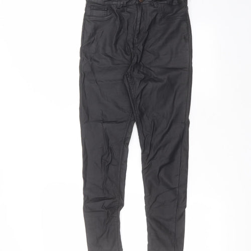 New Look Womens Black  Viscose Trousers  Size 12 L25 in Regular