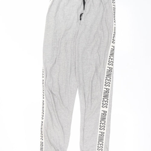 New Look Womens Grey  Cotton Sweatpants Trousers Size M L27 in Regular
