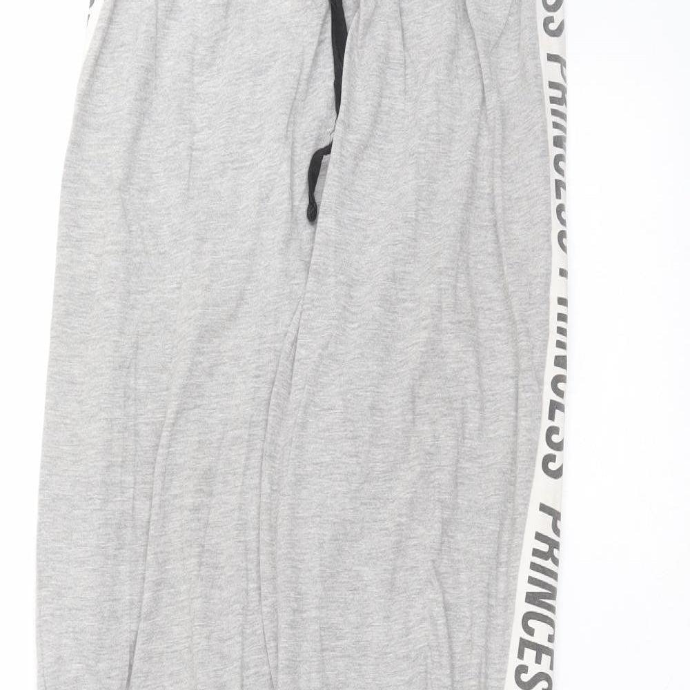 New Look Womens Grey  Cotton Sweatpants Trousers Size M L27 in Regular