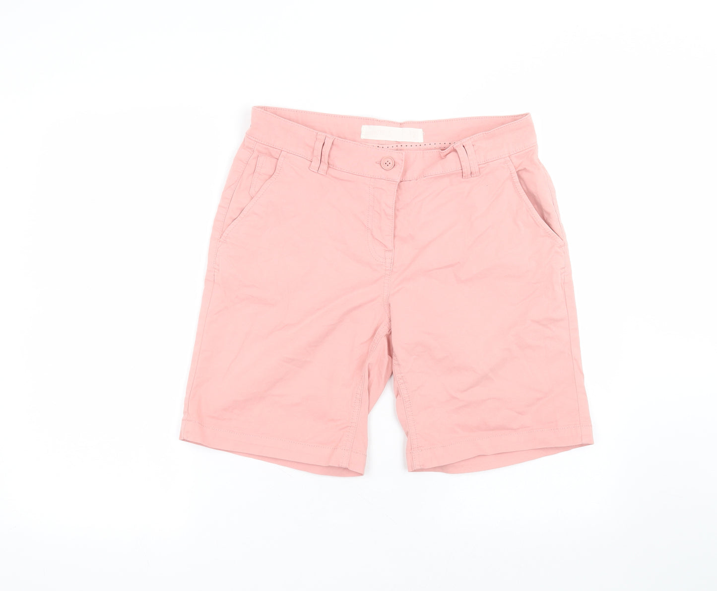 NEXT Womens Pink  Cotton Bermuda Shorts Size 12 L8 in Regular
