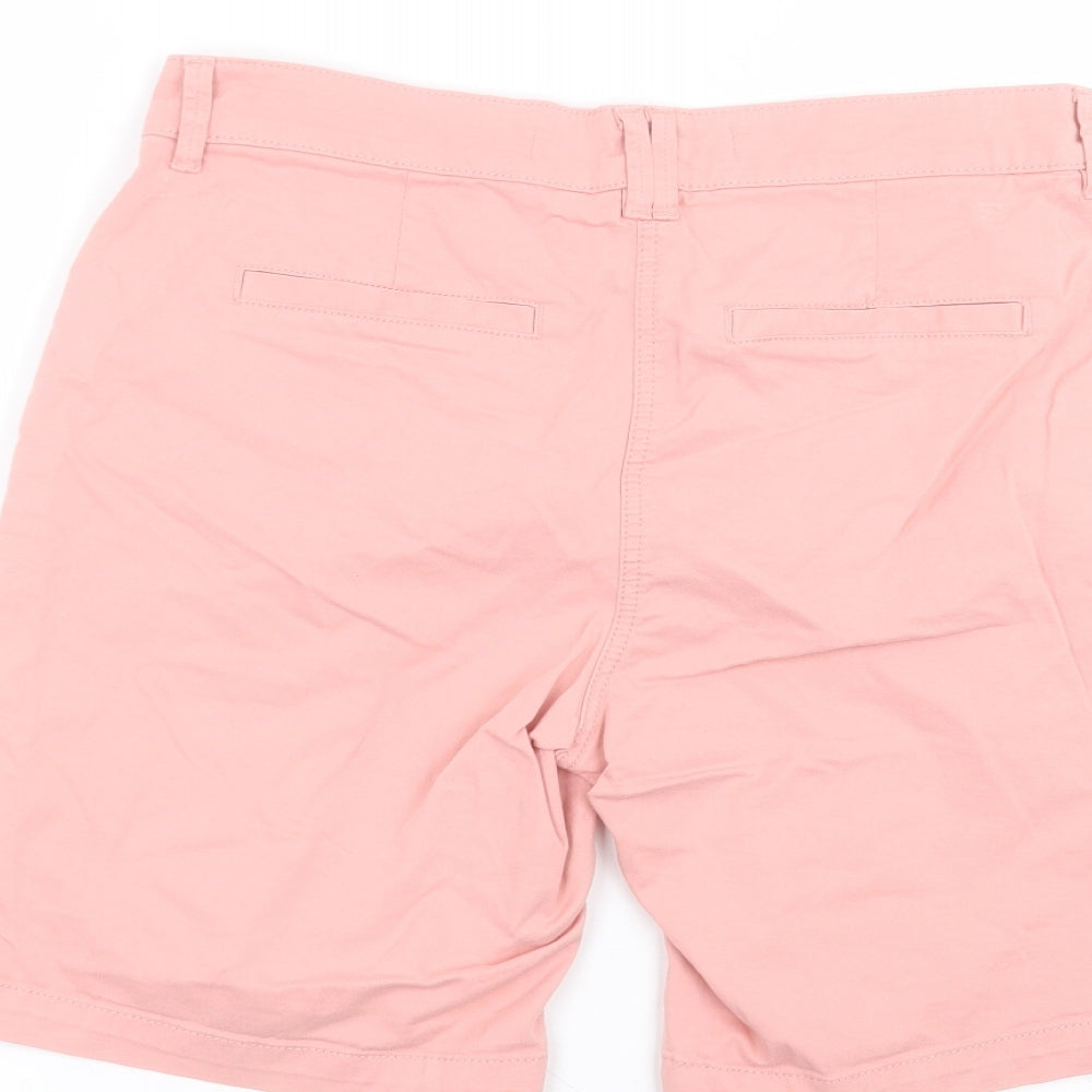 NEXT Womens Pink  Cotton Bermuda Shorts Size 12 L8 in Regular