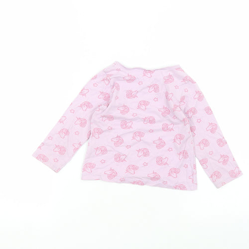 George Baby Purple  Cotton Basic T-Shirt Size 18-24 Months Round Neck