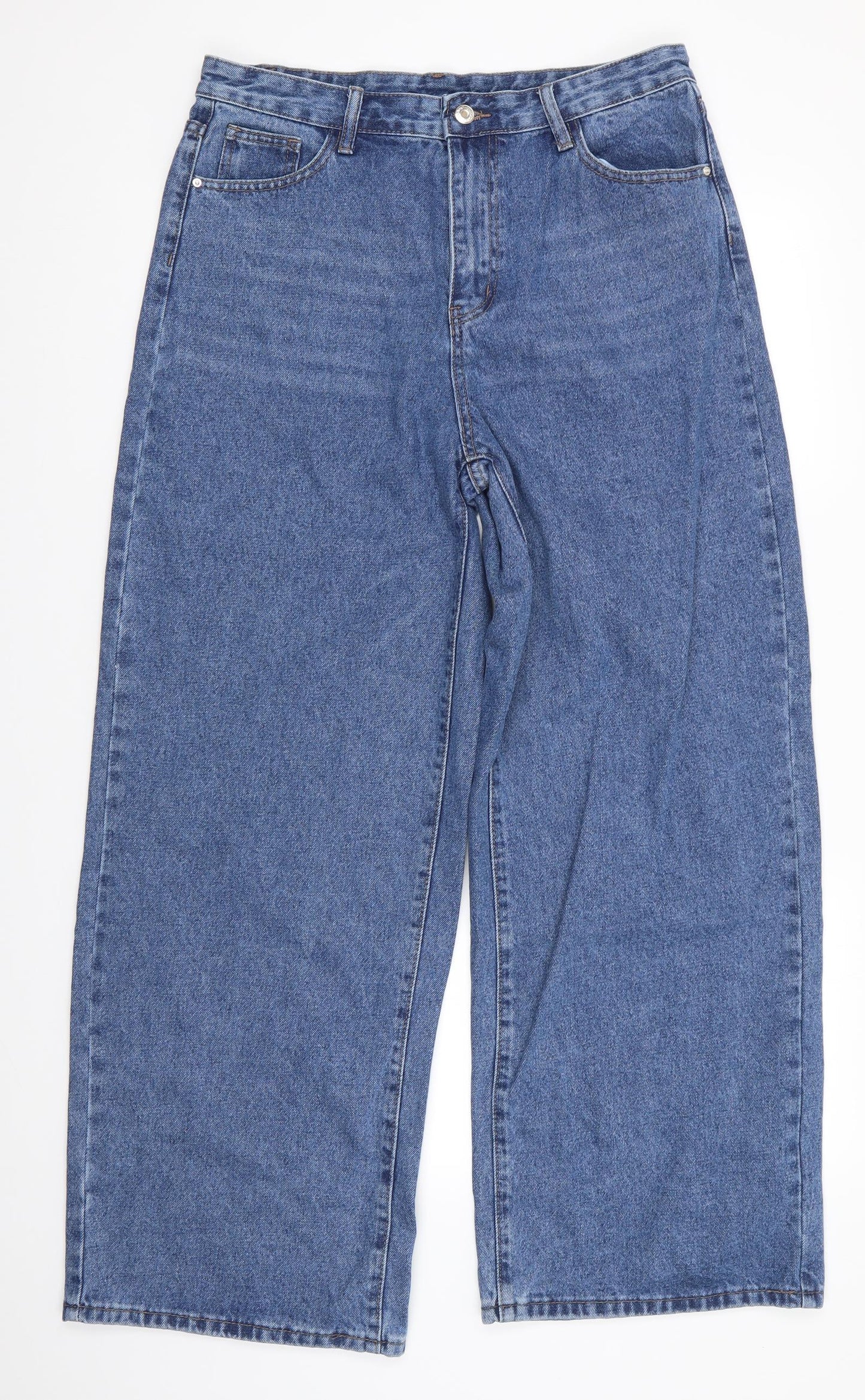 SheIn Womens Blue  Cotton Flared Jeans Size 14 L30 in Regular