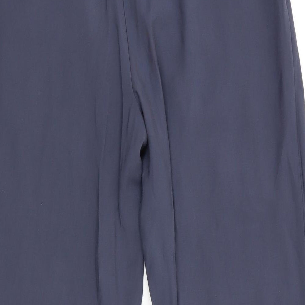 Primark Womens Grey  Viscose Trousers  Size 14 L29.5 in Regular  - Wide Legged No waistband
