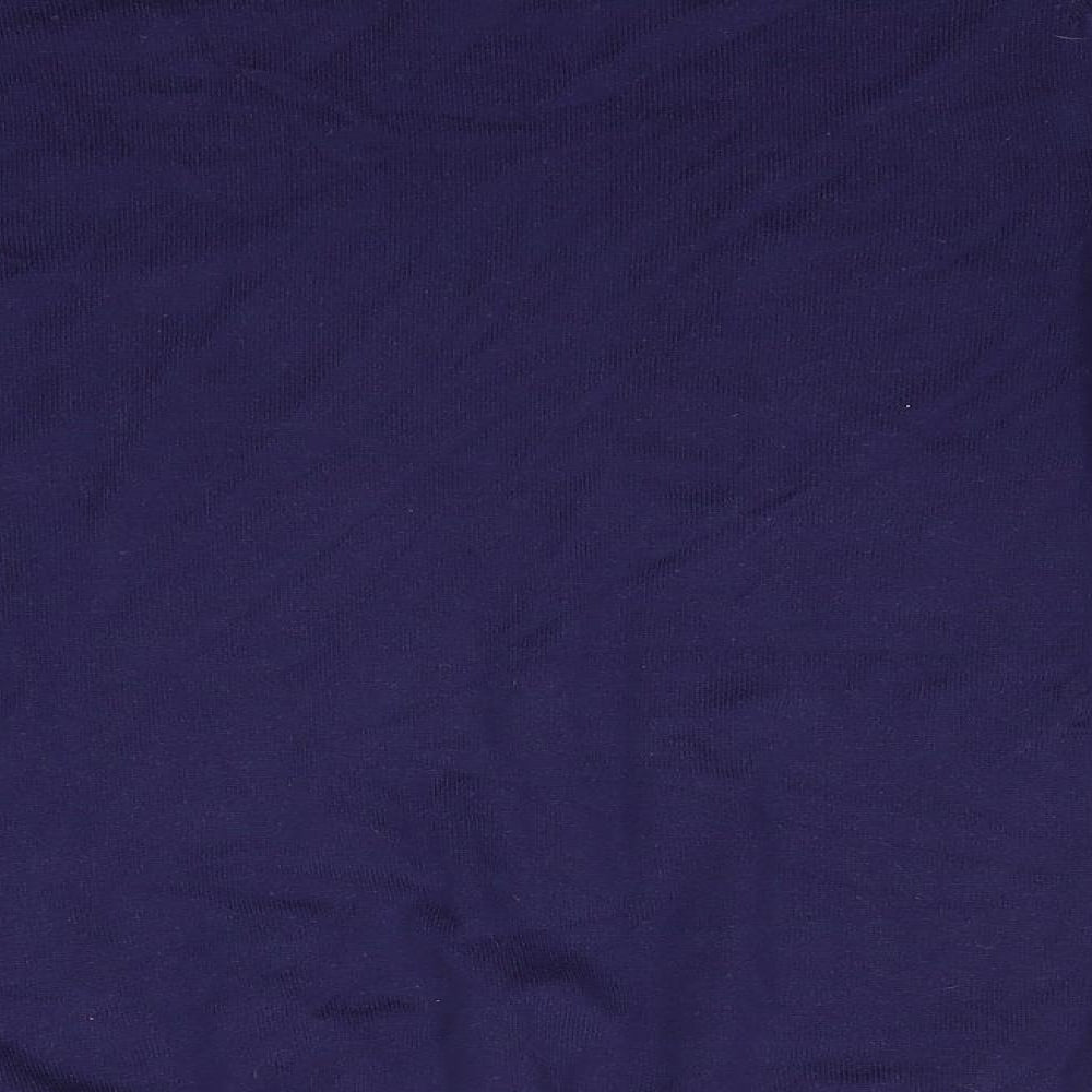 Fred Perry Mens Blue V-Neck  Cotton Pullover Jumper Size M   - Navy Blue