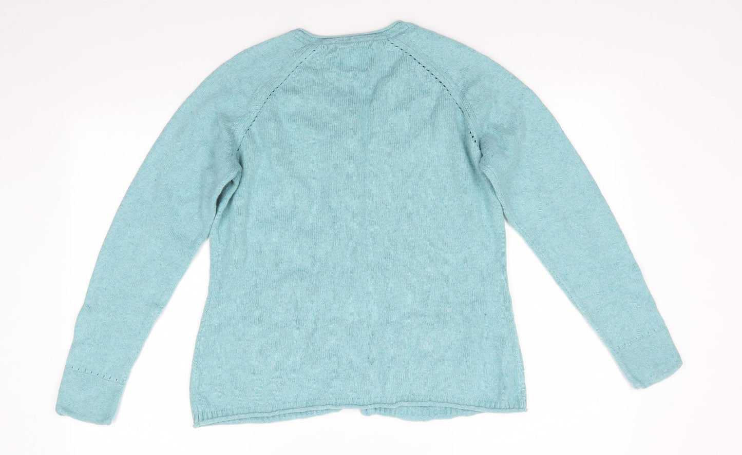 Mistral Womens Green Round Neck  Cotton Cardigan Jumper Size 16   - Multi Type Buttons