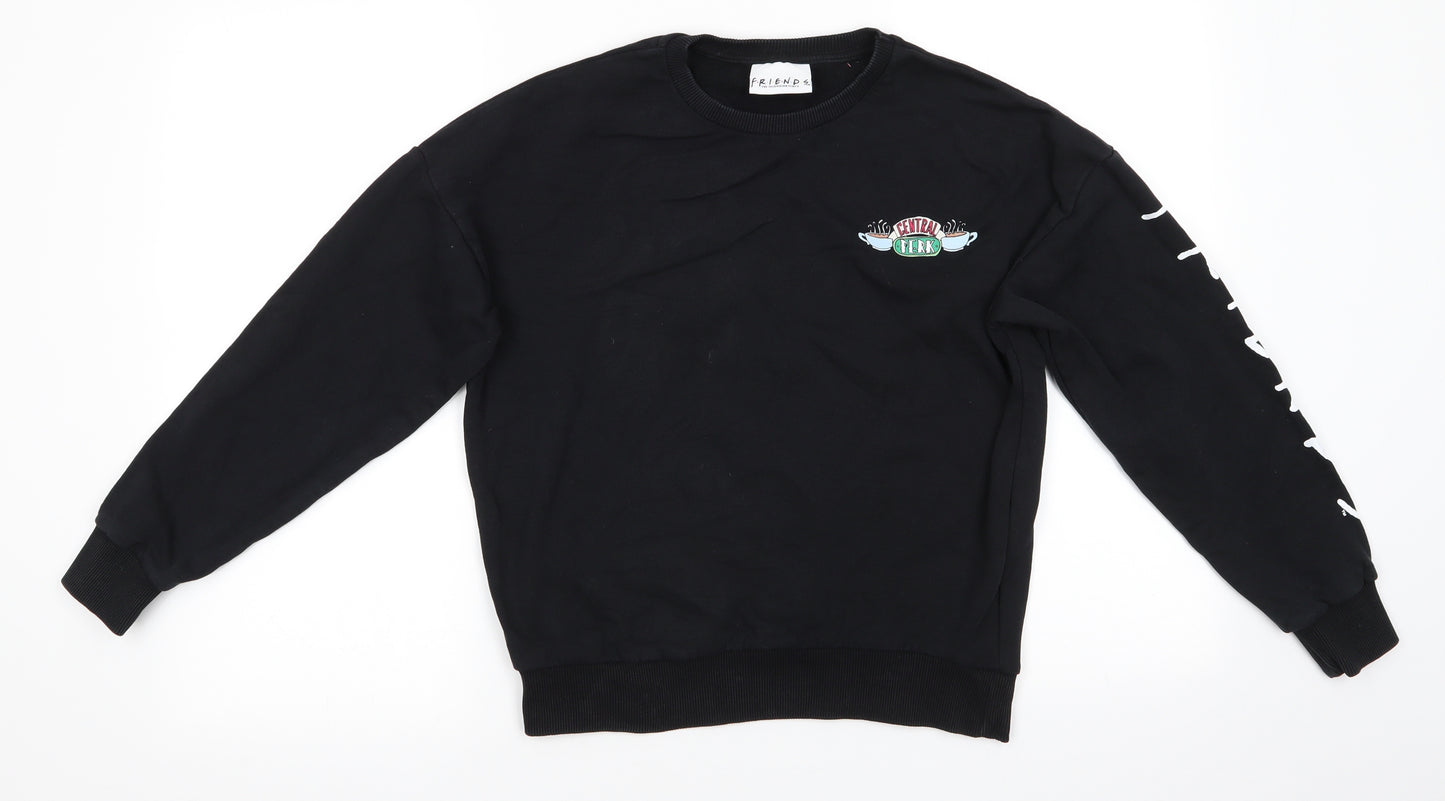 Friends by M&Co Girls Black  Cotton Pullover Sweatshirt Size 13 Years   - Central Perk Friends Coffee