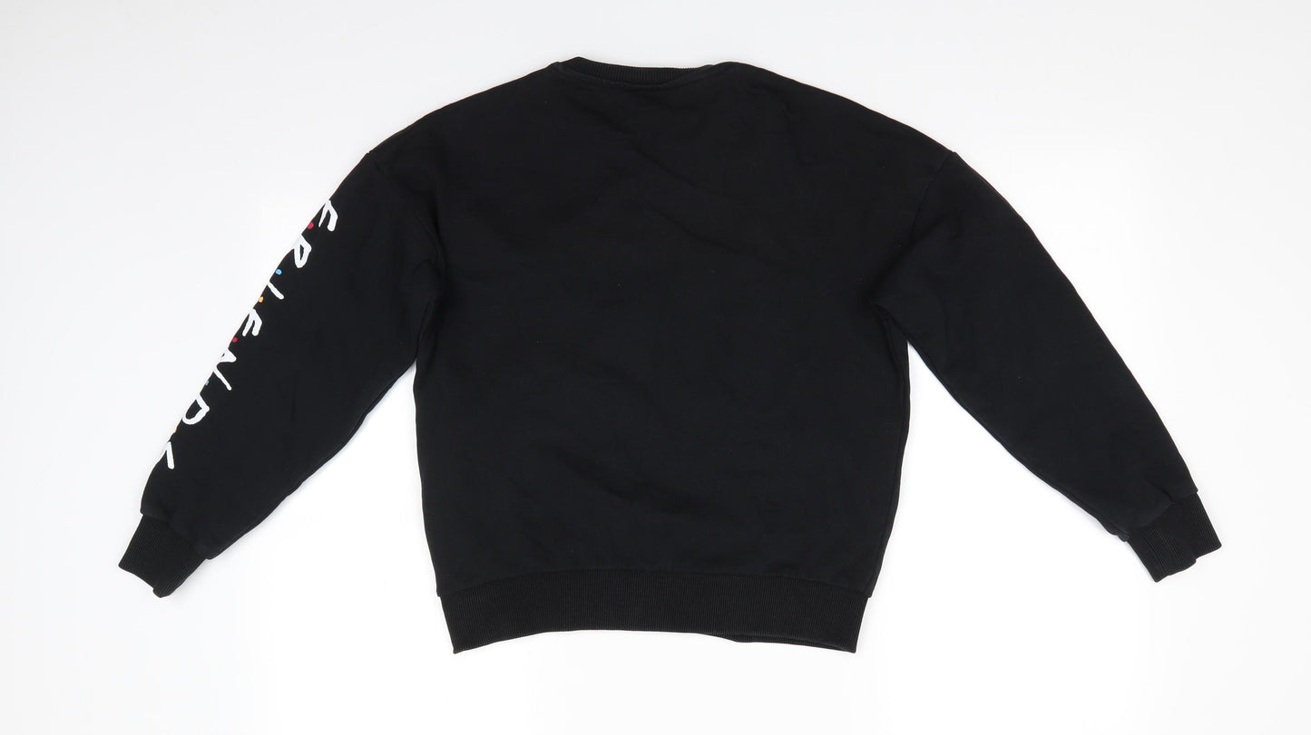 Friends by M&Co Girls Black  Cotton Pullover Sweatshirt Size 13 Years   - Central Perk Friends Coffee