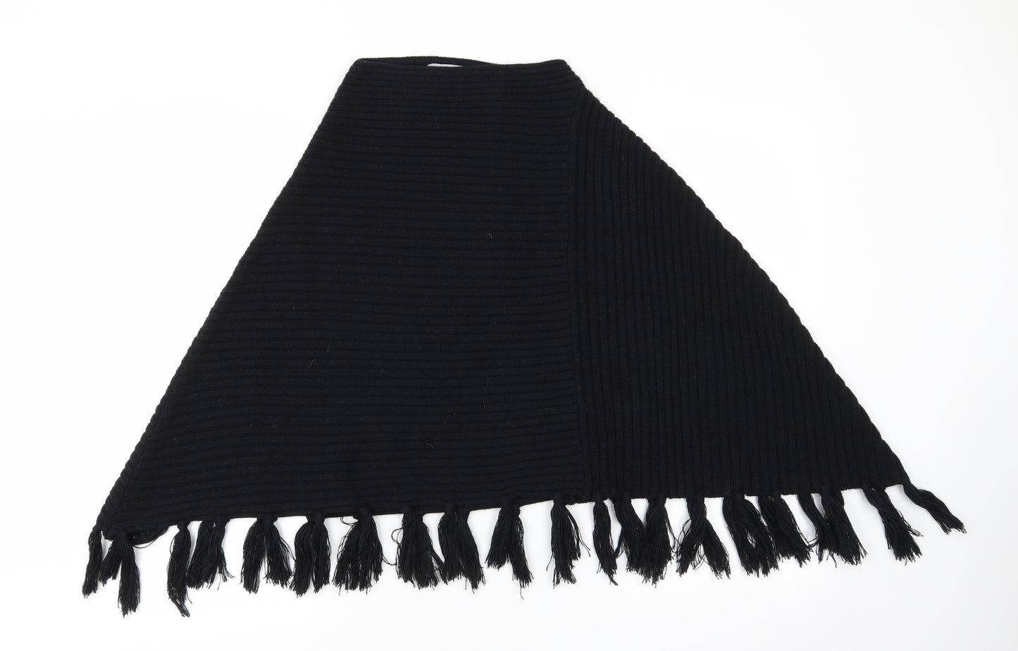 Liorina TU Womens Black   Overcoat Poncho One Size   - Poncho