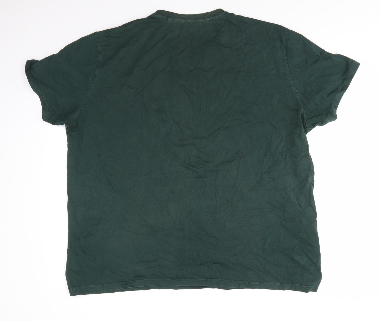 NEXT Mens Green  Cotton  T-Shirt Size 3XL Round Neck  - Yosemight National Park