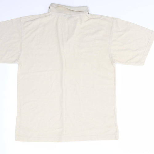 Originals Mens Beige  Polyester  Polo Size M Collared  - Light beige