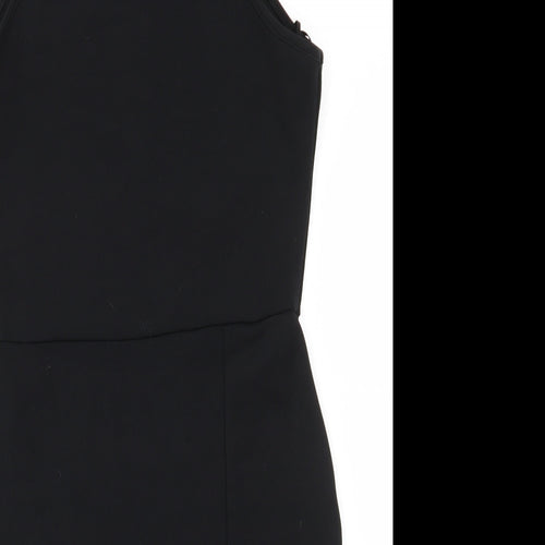 Missguided Womens Black  Polyester Bodycon  Size 12  Square Neck