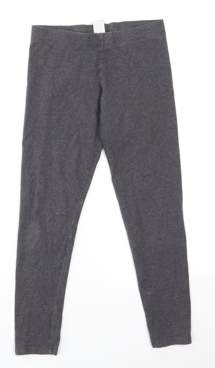 NEXT Girls Grey  Cotton Jogger Trousers Size 11 Years  Regular  - Leggins