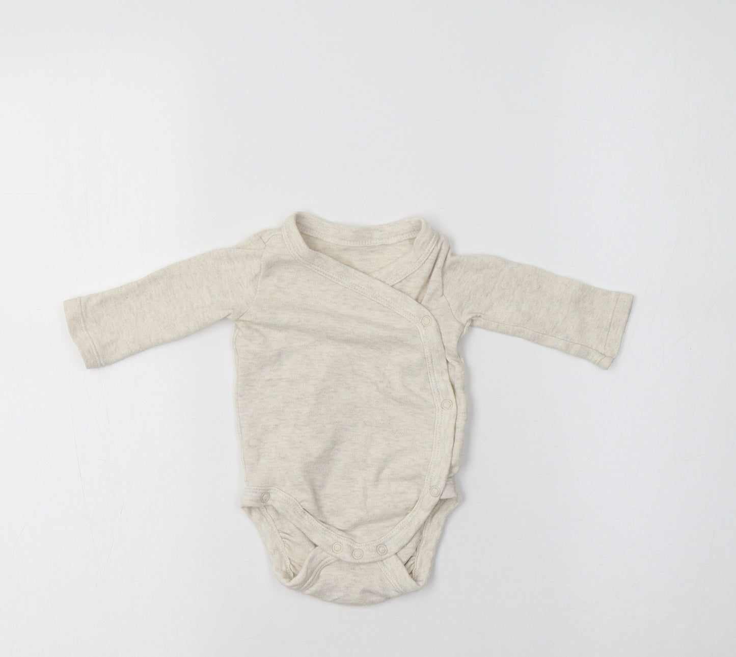 George Baby Beige  Cotton Romper One-Piece Size 0-3 Months