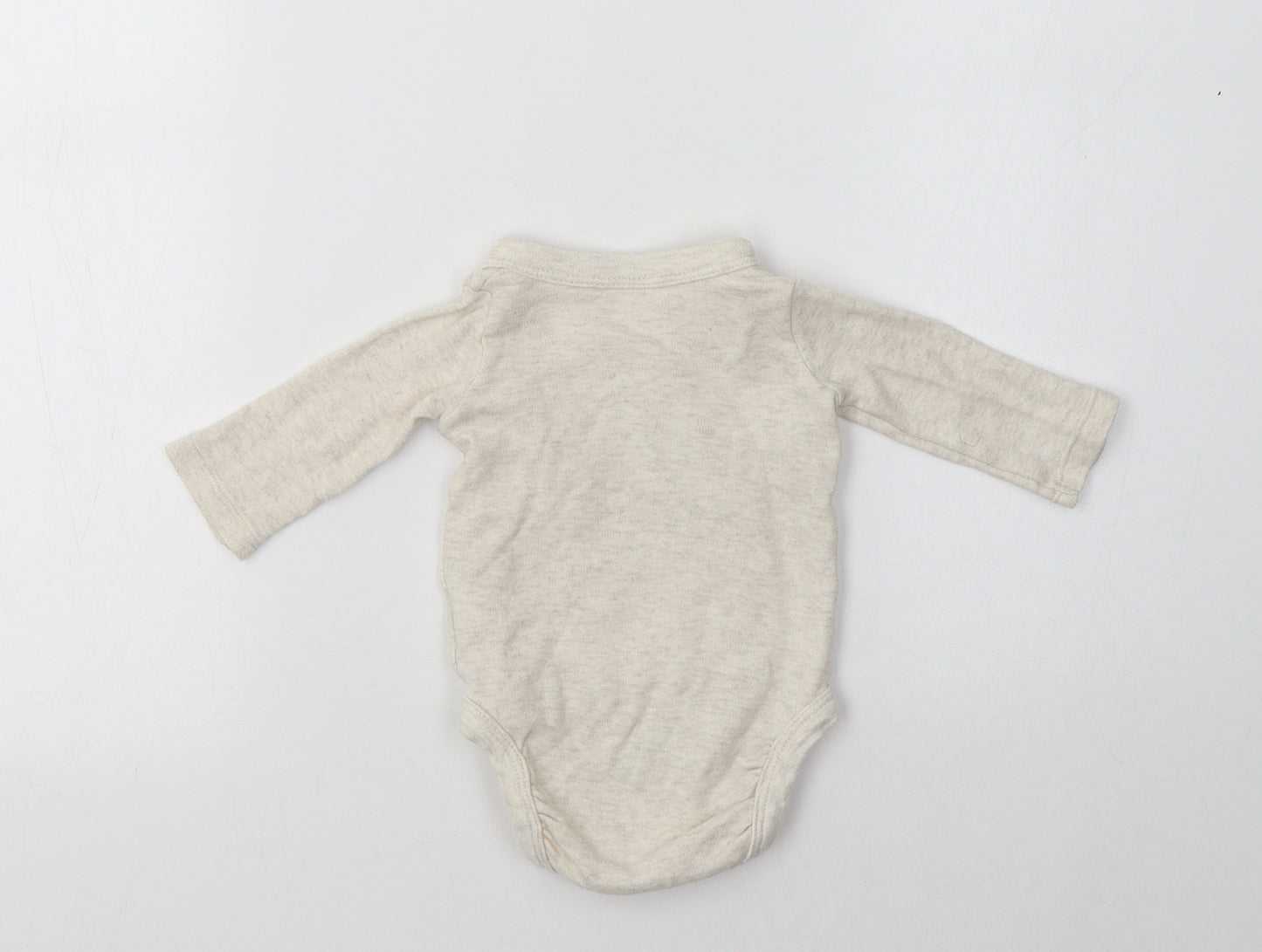 George Baby Beige  Cotton Romper One-Piece Size 0-3 Months