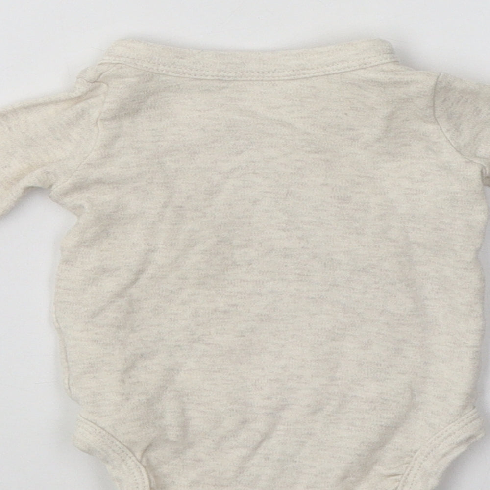 George Baby Beige  Cotton Romper One-Piece Size 0-3 Months