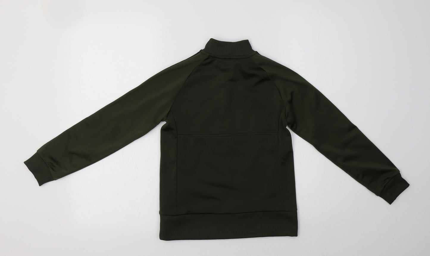 adidas Boys Green  Polyester Henley Sweatshirt Size 7-8 Years