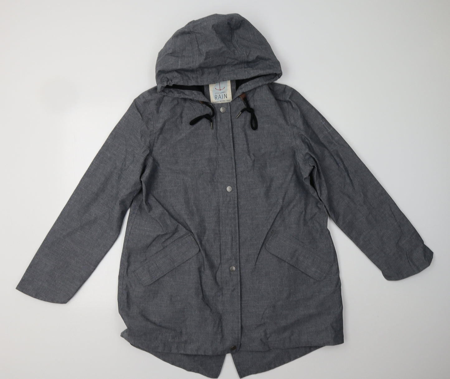 Seasalt Cornwall Womens Grey   Rain Coat Coat Size 16