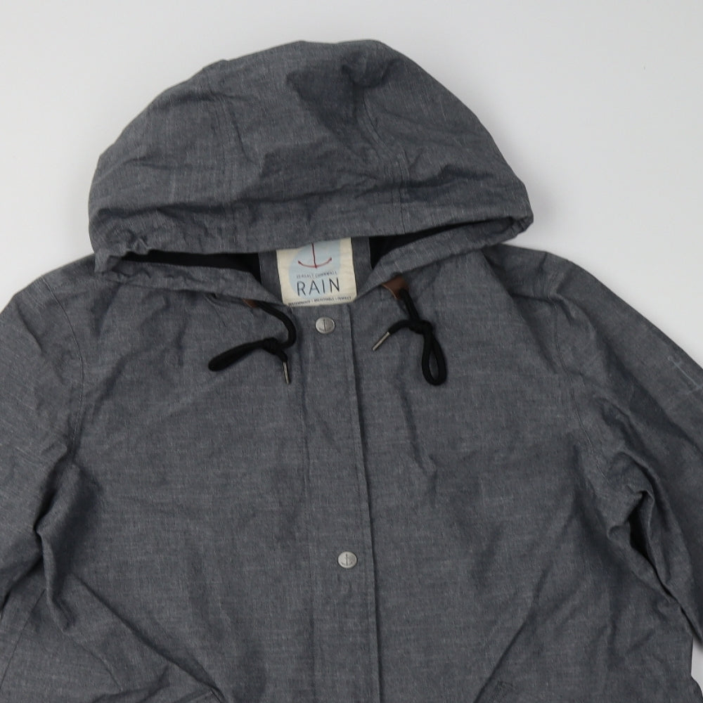 Seasalt Cornwall Womens Grey   Rain Coat Coat Size 16