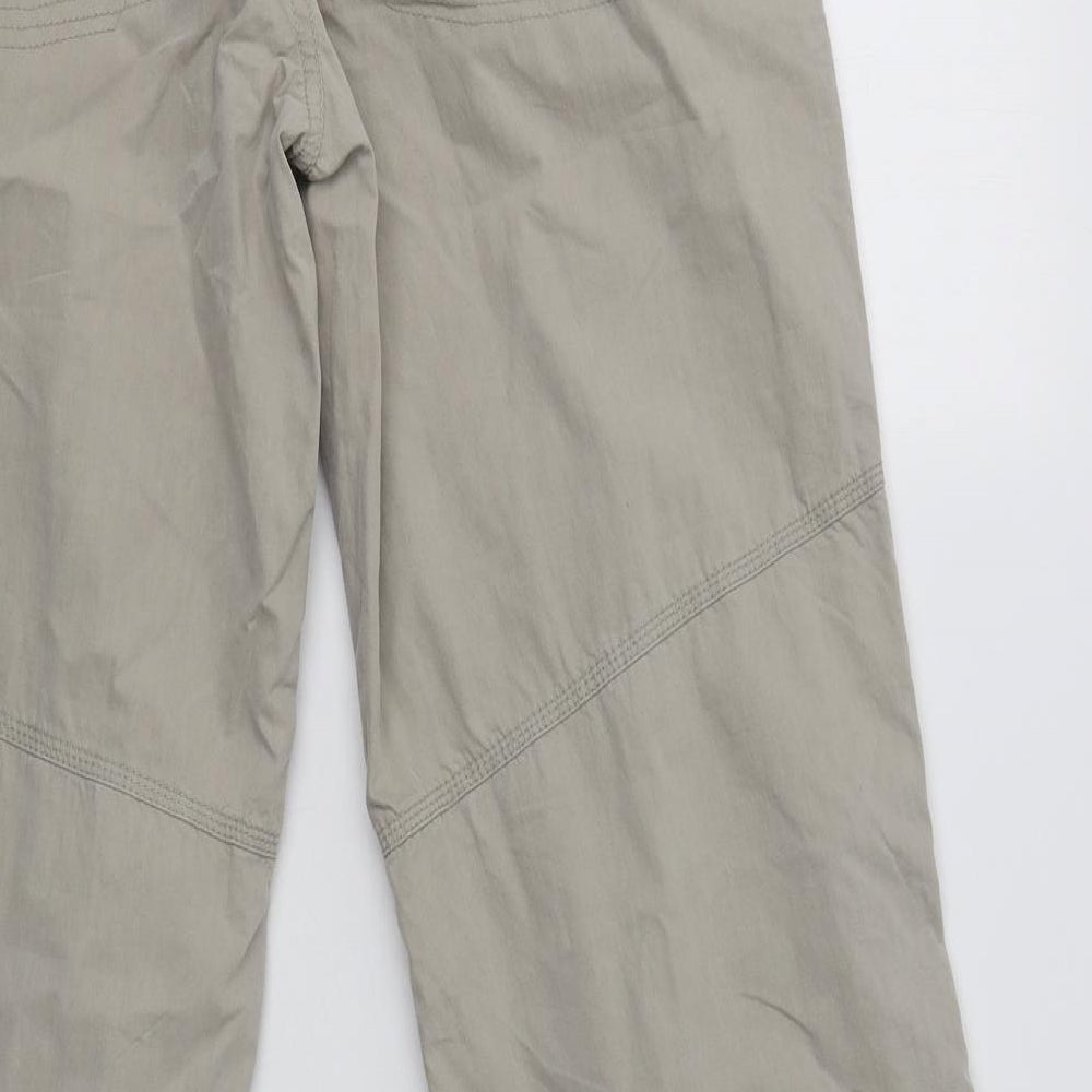 NEXT Mens Beige  Cotton Cargo Trousers Size 32 L32 in Regular