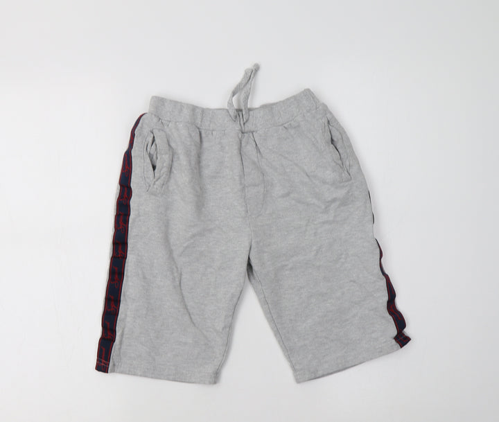 Studio Boys Grey Cotton Sweat Shorts Size 10-11 Years Regular