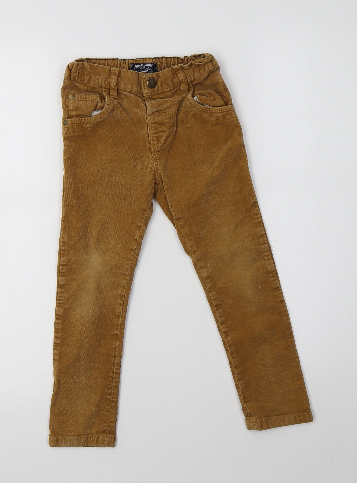 NEXT Boys Brown  Cotton Chino Trousers Size 4-5 Years  Regular