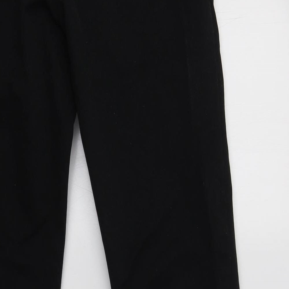 NEXT Mens Black  Cotton Chino Trousers Size 32 L31 in Regular